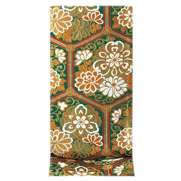 M*U様 1310 華 袋帯 鶴 吉祥 花 亀甲 お祝い 金 1310 華 袋帯 鶴 吉祥