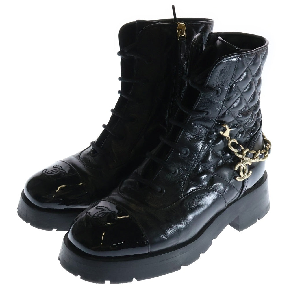 CHANEL(シャネル) マトラッセ レースアップ ゴールド チェーン