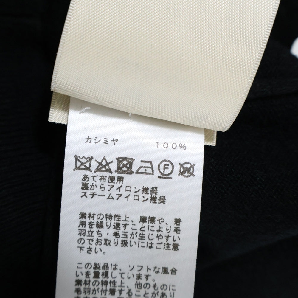 HERMES(エルメス) カシミヤ ロゴ刺繍 クルーネックニットセーター