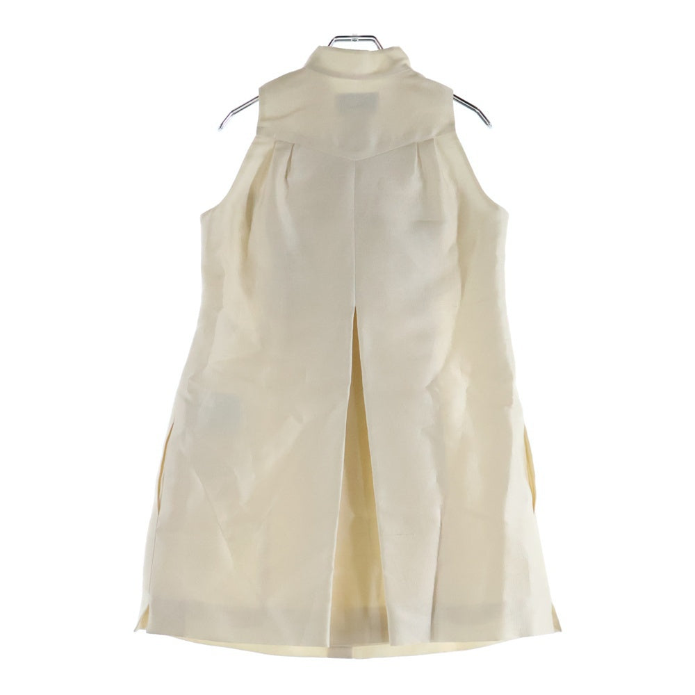 CHANEL(シャネル) ノースリーブ ココマークボタン リボン シルク