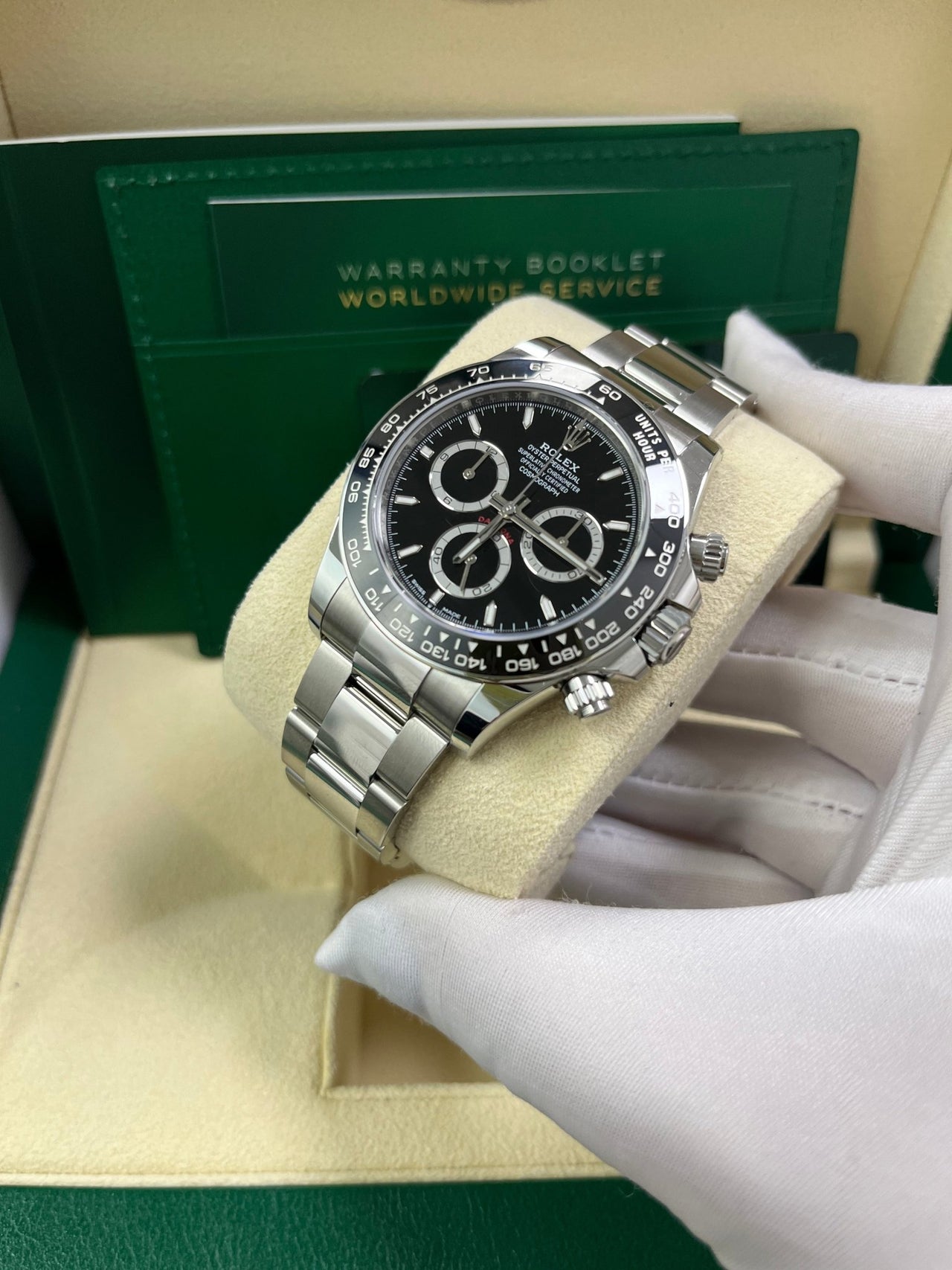 Rolex Daytona Black Cerachrom Bezel Black Index Dial Oyster