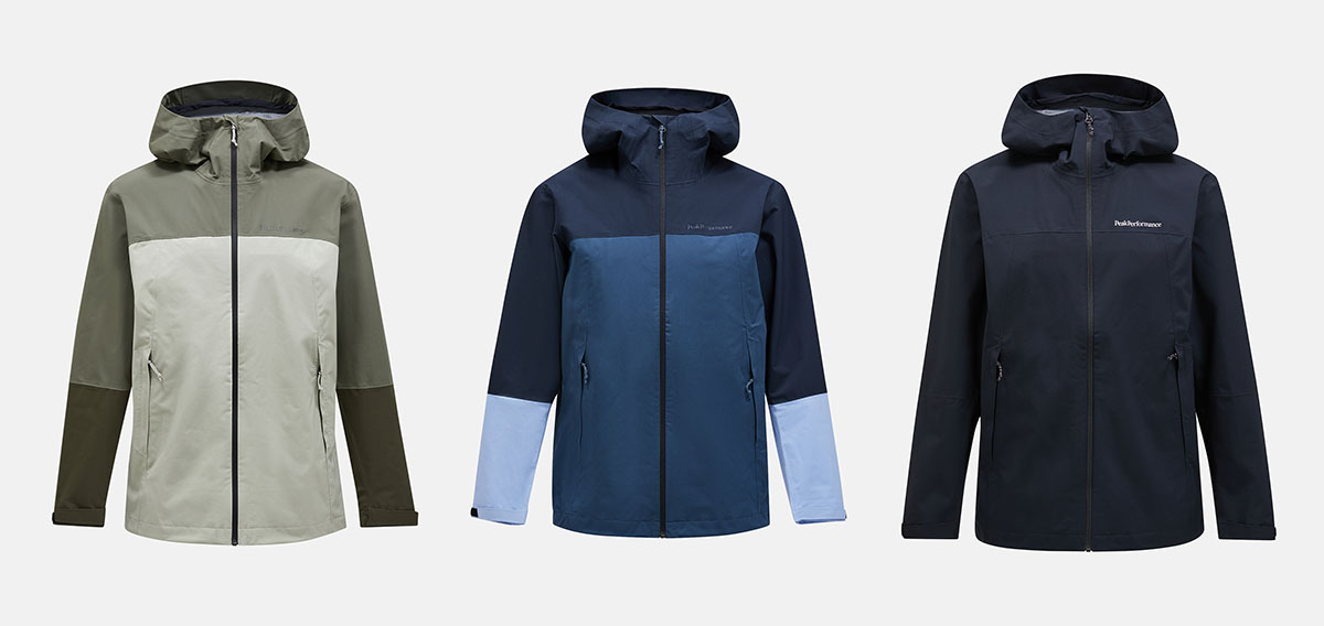 ピークパフォーマンスの新作シェルジャケットは、らしい配色光る2.5層