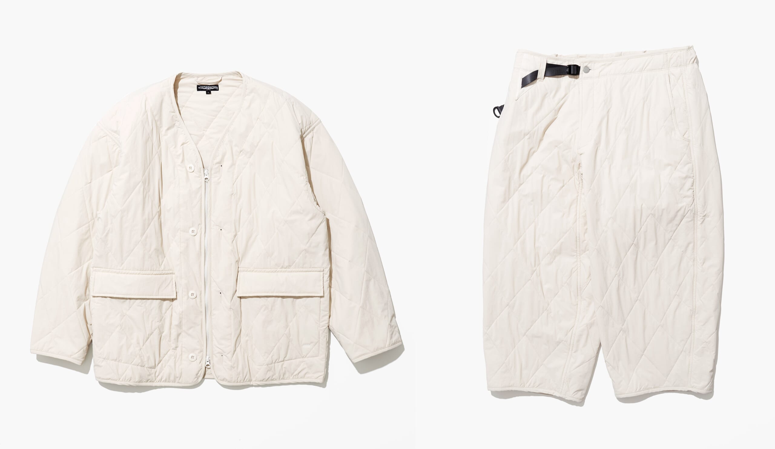 ストーンマスターの新作セットアップは、ポーラテックの中綿とダイヤ