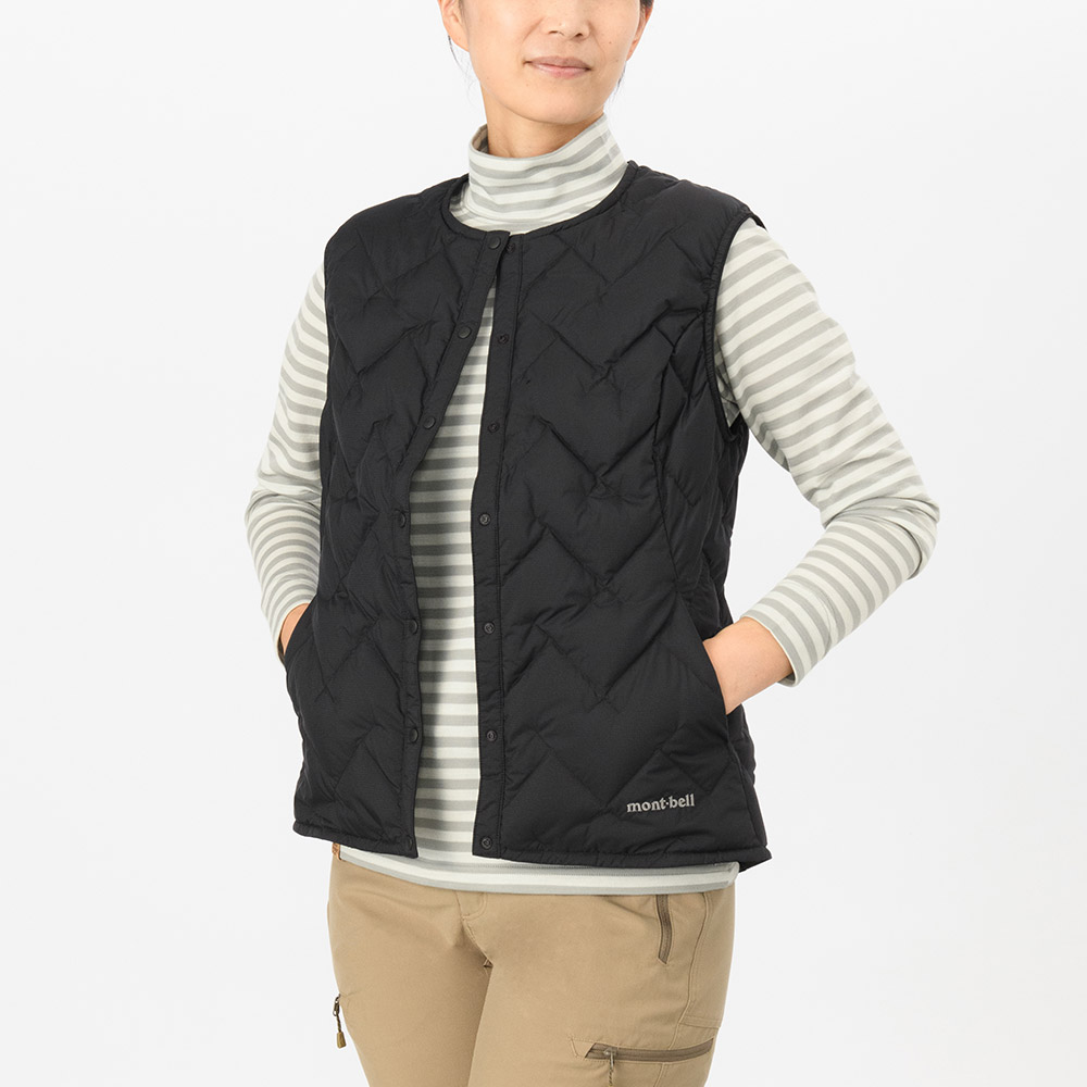 US スペリオダウン ラウンドネックベスト Women's｜モンベル