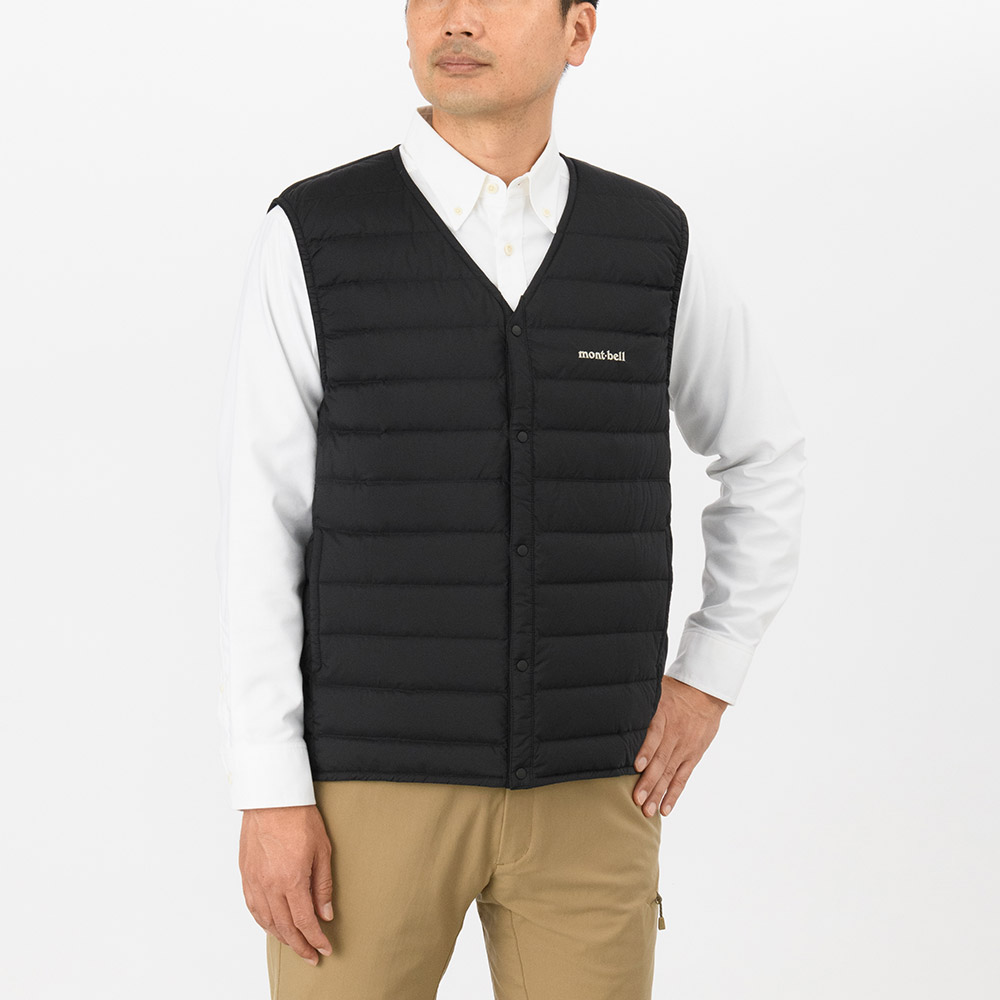 US スペリオダウン Vネックベスト Men's｜モンベル