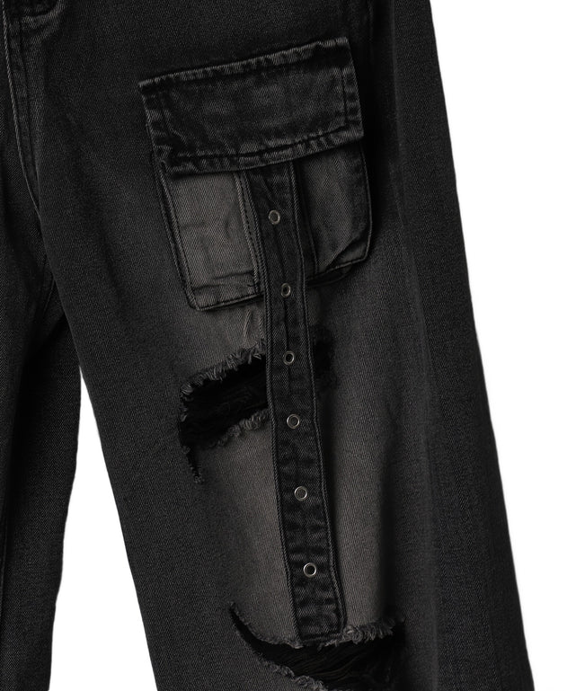 デストロイパンクバギーデニムパンツ – WEGO ONLINE STORE