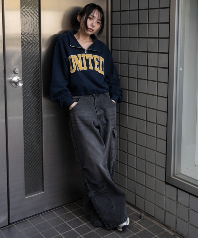 グラフィックハーフジップスウェット｜WEGO（ウィゴー） – WEGO ONLINE