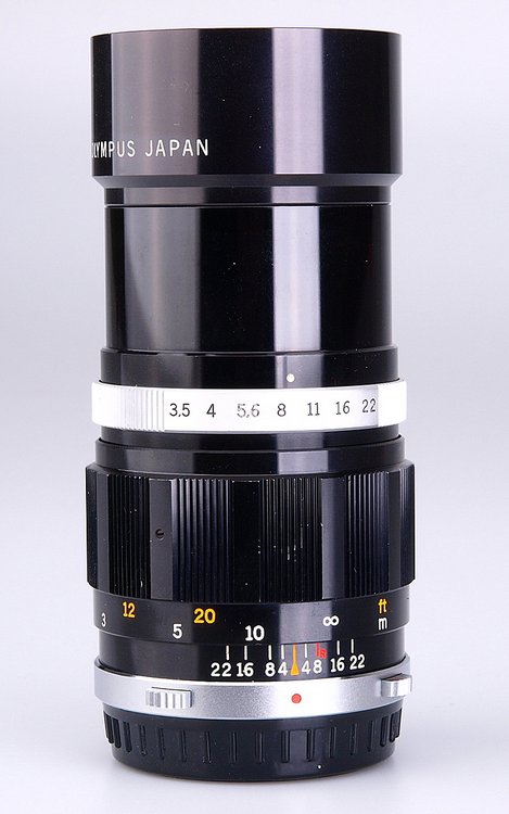 Olympus Pen FT E.Zuiko Auto-T 100mm F3.5 lens. Nice small telelens