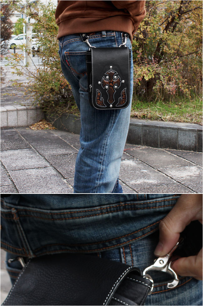 3WAY ベルトポーチ ウエストポーチ シザーバッグ ショルダーポーチ