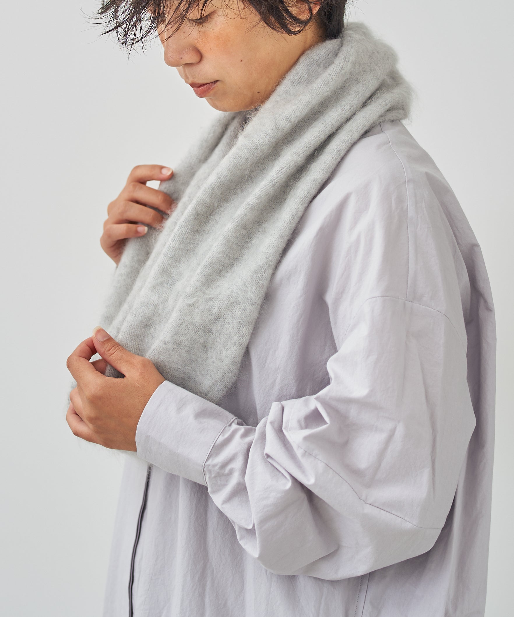 ファー加工】カシミヤ100％のスヌード（CAA-091） – WOOL STUDIO