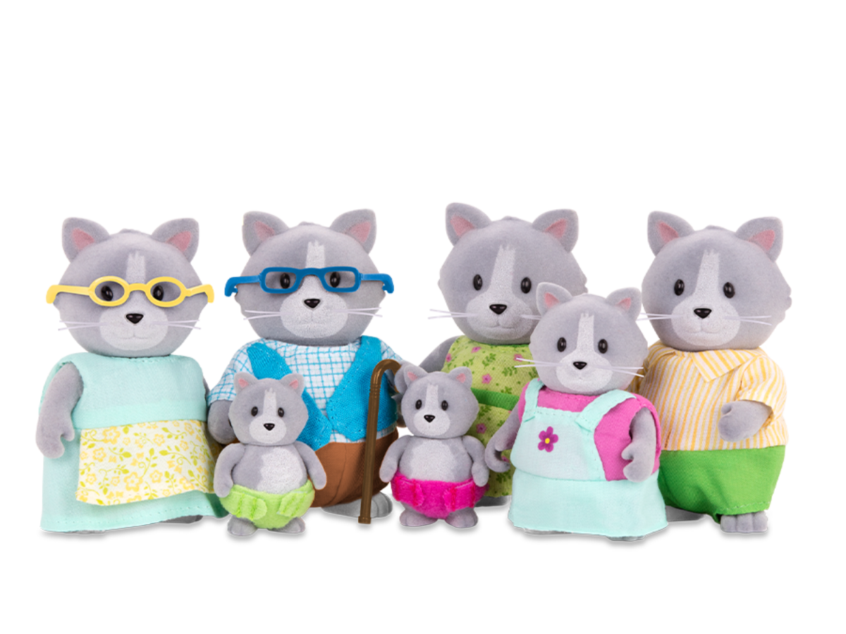 The Daintypaw Cats | Small Animal Figurines | Li'l Woodzeez