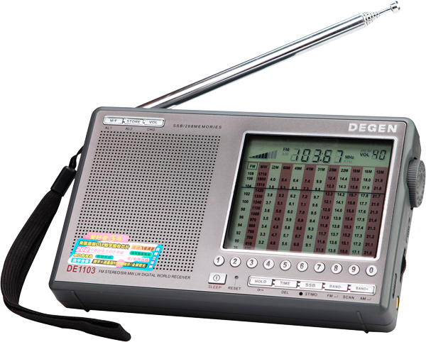 DEGEN DE1103DSP 最安値【ワールド無線】フルバンドDSP デジタル短波ラジオ