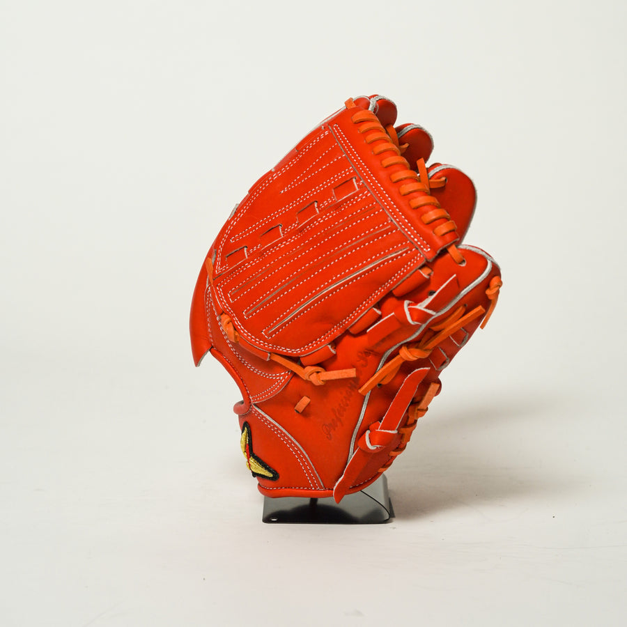 サエキ】硬式グラブ/投手用/送料無料/115/右投げ/オレンジ/OR/20/高校