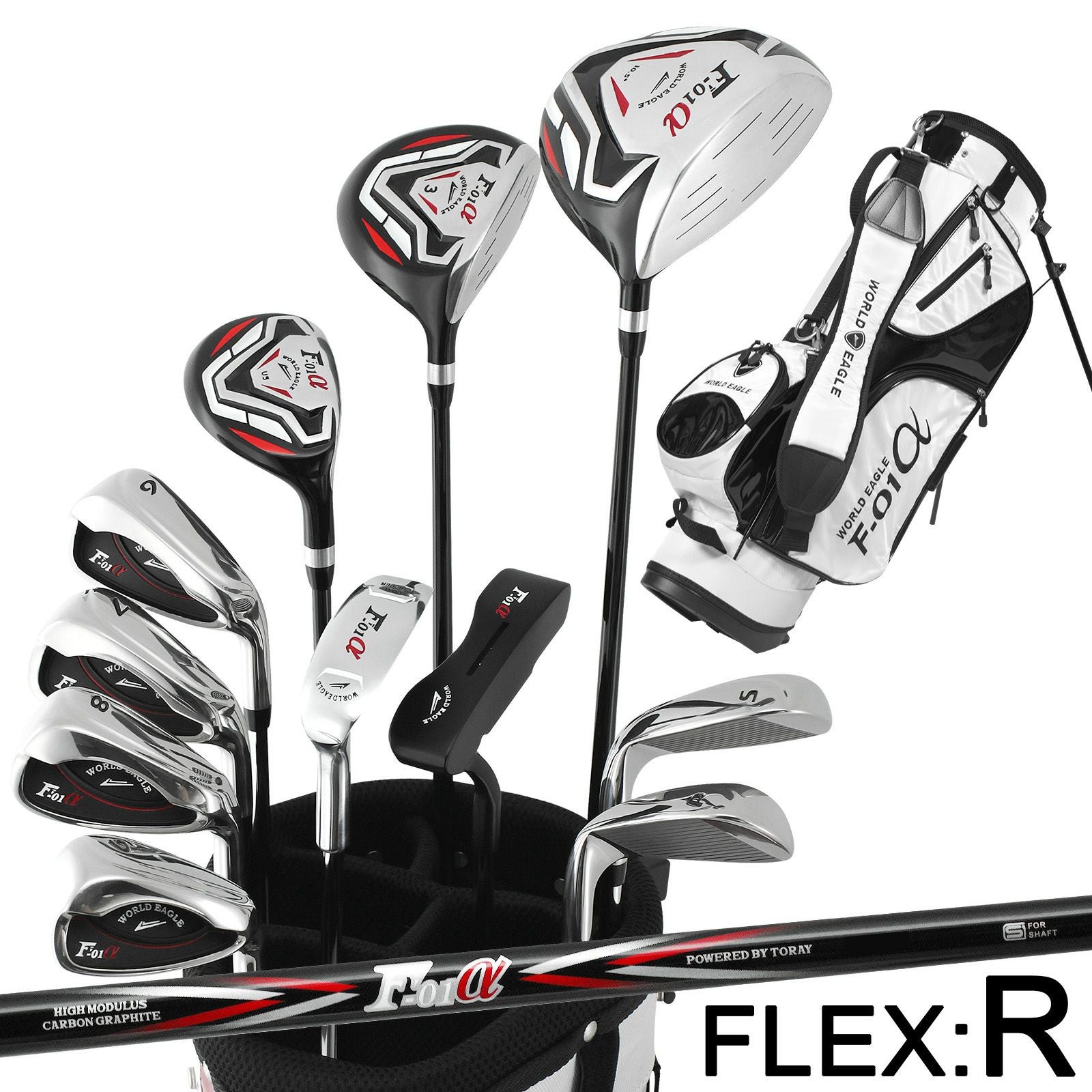 ワールドイーグル F-01 クロス メンズ 14点（11本）クラブセット
