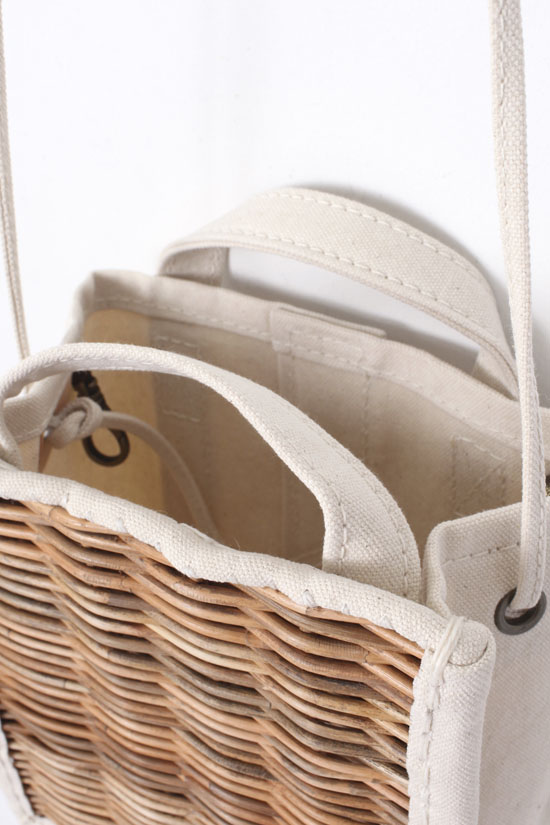 ebagos エバゴス キャンバス・カゴ袋ショルダー