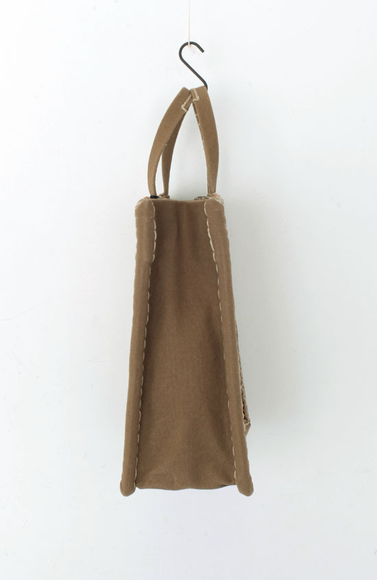 ebagos エバゴス 防水キャンバス・カゴ袋ハンド