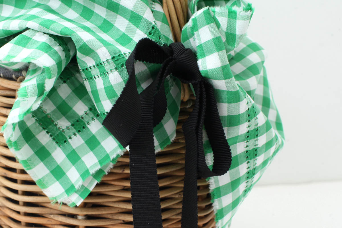 ebagos エバゴス ギンガムチェック・かぶせ