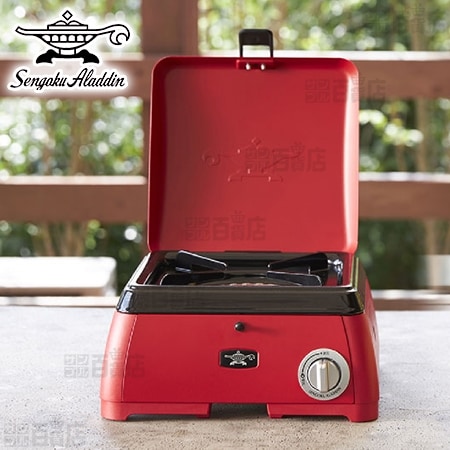 レッド] センゴクアラジン/ポータブル ガス カセットコンロ kama-do