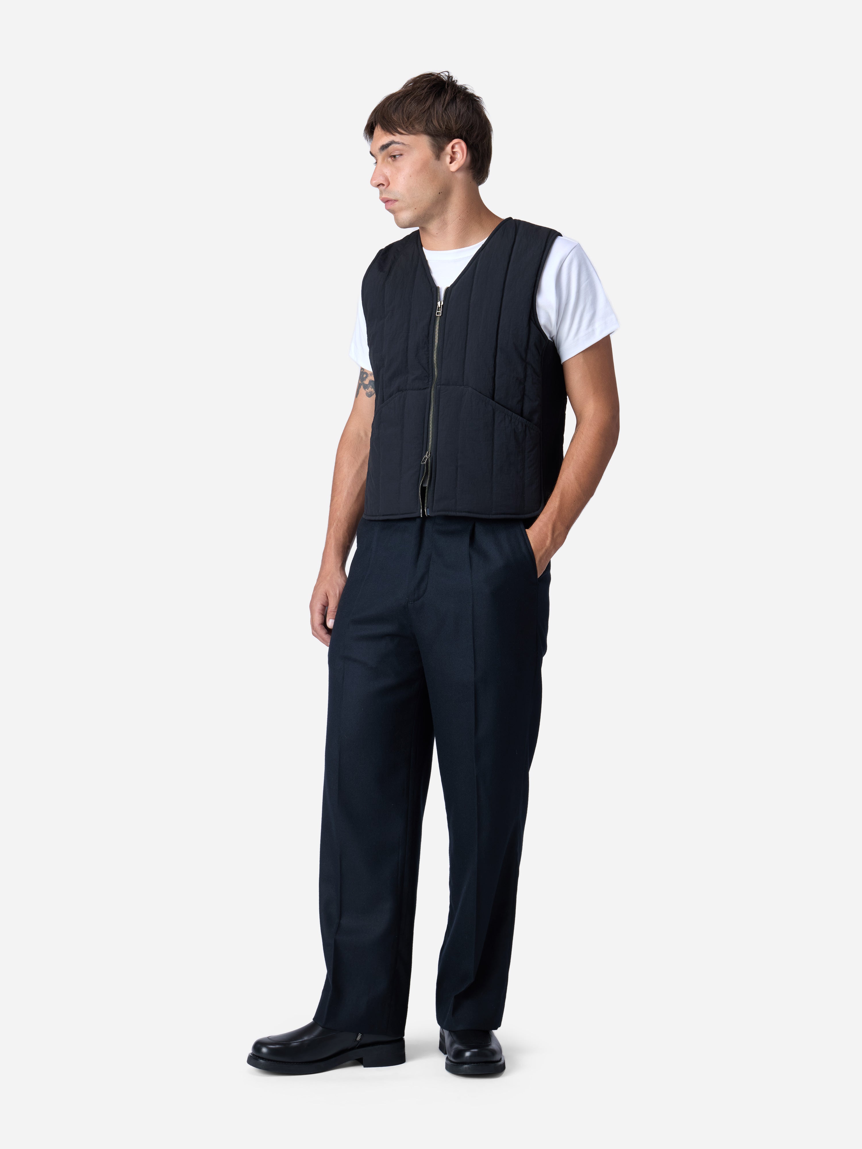 Liner Vest ~ Black Ripstop – 3sixteen