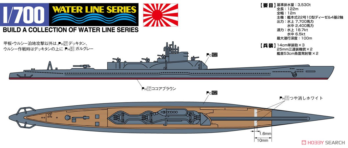 日本海軍 潜水艦 伊-401 (プラモデル) - ホビーサーチ ミリタリープラモ