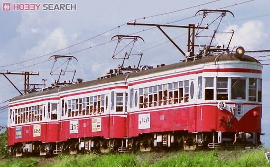 名鉄 モ510形 赤白塗装 (三重連セット) (3両セット) (鉄道模型