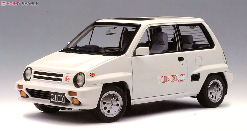 ホンダ シティ ターボII (ホワイト) (モトコンポ/レッド付属