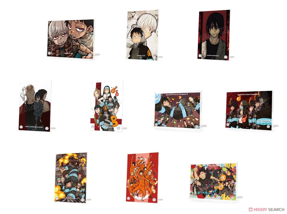 未開封 炎炎ノ消防隊 新門紅丸＆相模屋紺炉 キャラファイングラフ