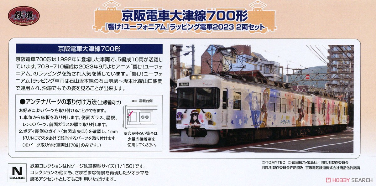 鉄道コレクション 京阪電車大津線 700形 『響け！ユーフォニアム
