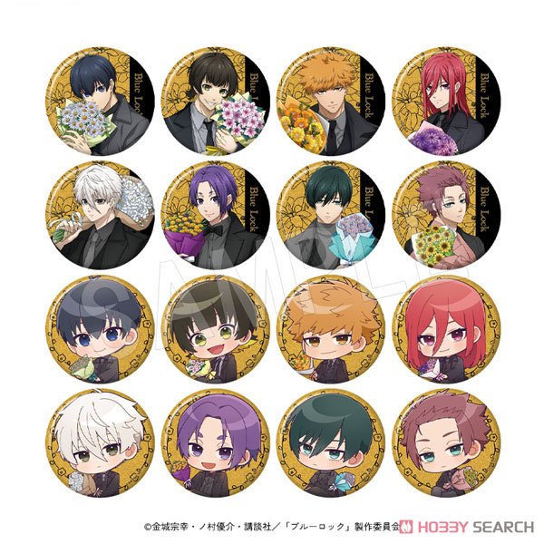 ブルーロック トレーディンググリッター缶バッジ 『BIRTHDAY FLOWER