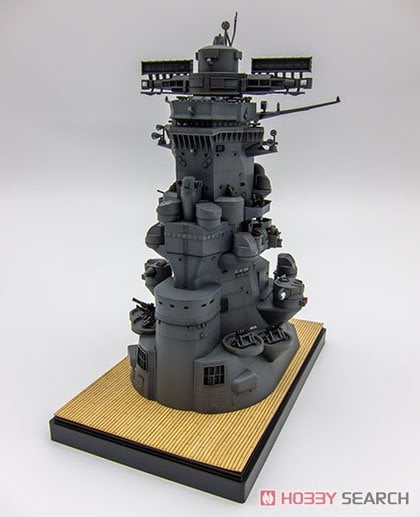 戦艦大和 艦橋(純正エッチングパーツ/台座用木甲板シール付き