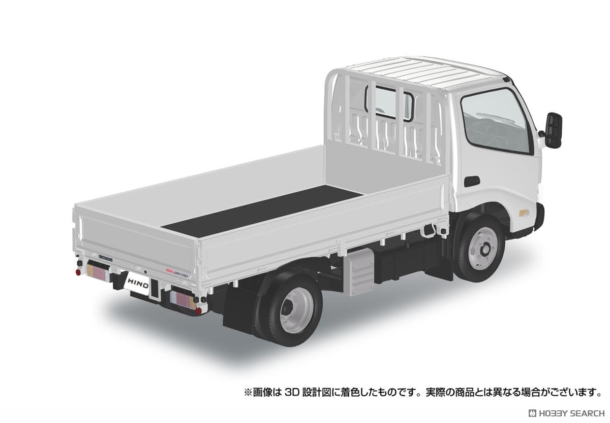 日野 デュトロ 平ボデー (ホワイト) (プラモデル) - ホビーサーチ カー