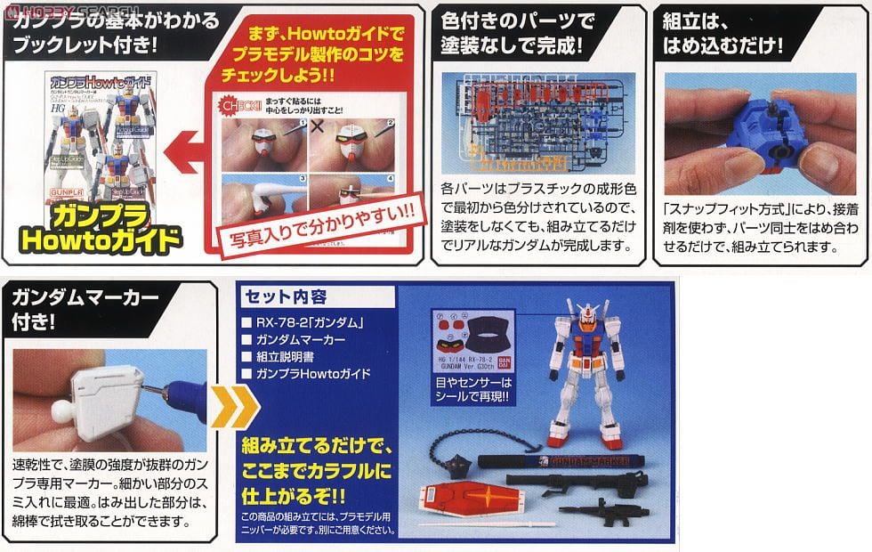 ガンプラスターターセット Vol.2 (HG) (ガンプラ) - ホビーサーチ