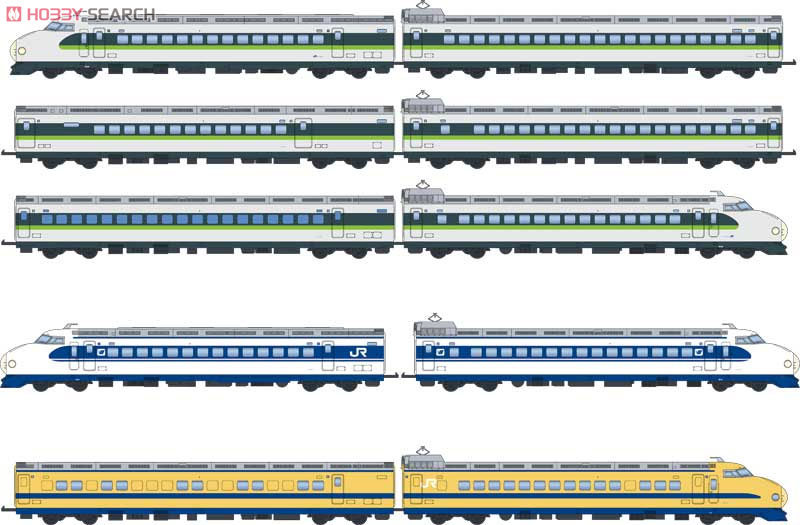 Z) 新幹線0系 フレッシュグリーン Zゲージ 鉄道全集 vol.2 10個セット