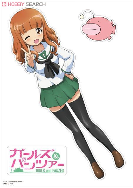 ガールズ＆パンツァー きゃらぺた 武部沙織 M (キャラクターグッズ