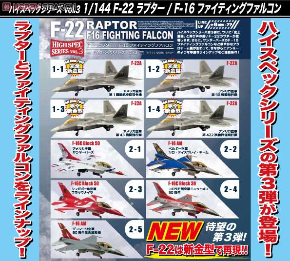 ハイスペックシリーズ vol.3 F-22 ラプター/F-16 ファイティング