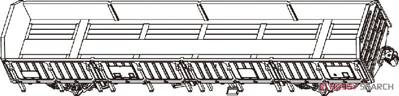 16番(HO) 国鉄 トキ25000 アオリ戸＆妻構：プレス鋼板タイプ (2両