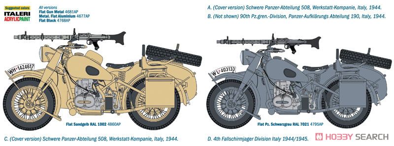 WW.II ドイツ軍 軍用サイドカー (プラモデル) - ホビーサーチ