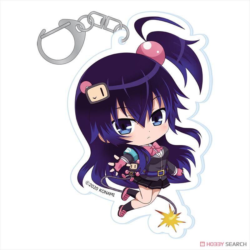 ボンバーガール ぷちちょこ アクリルキーホルダー 【クロ
