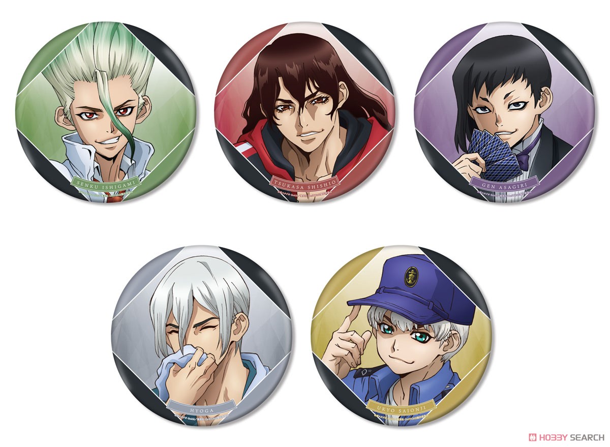 Dr.STONE 描き下ろしイラスト 石神千空 石化前ver. BIG缶バッジ