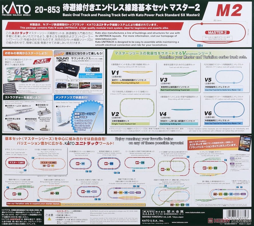 UNITRACK [M2] 待避線付きエンドレス線路基本セット (マスター2) (鉄道
