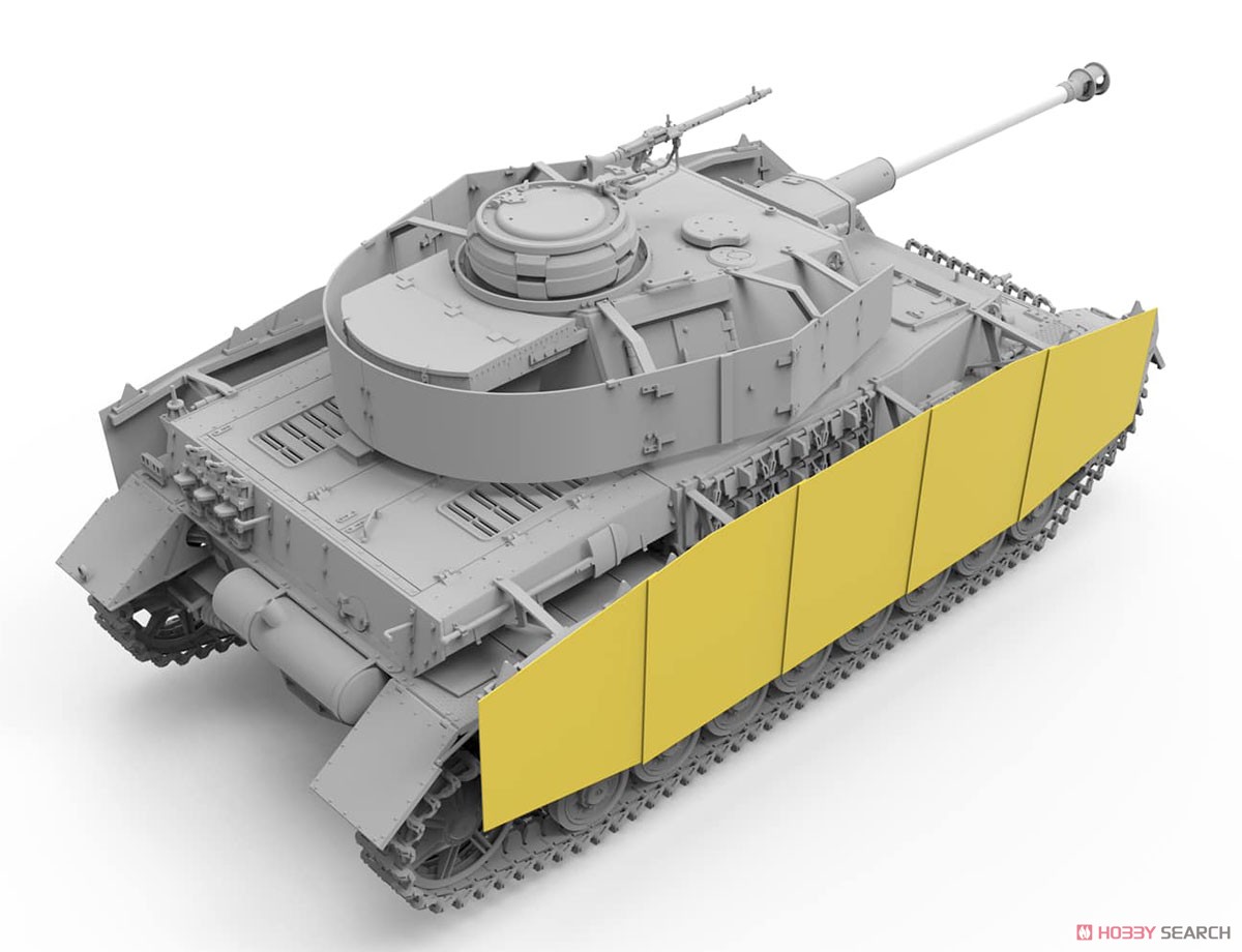 ドイツ IV号戦車J型 初期/中期型 & 平貨車 (2in1) w/線路 (プラモデル