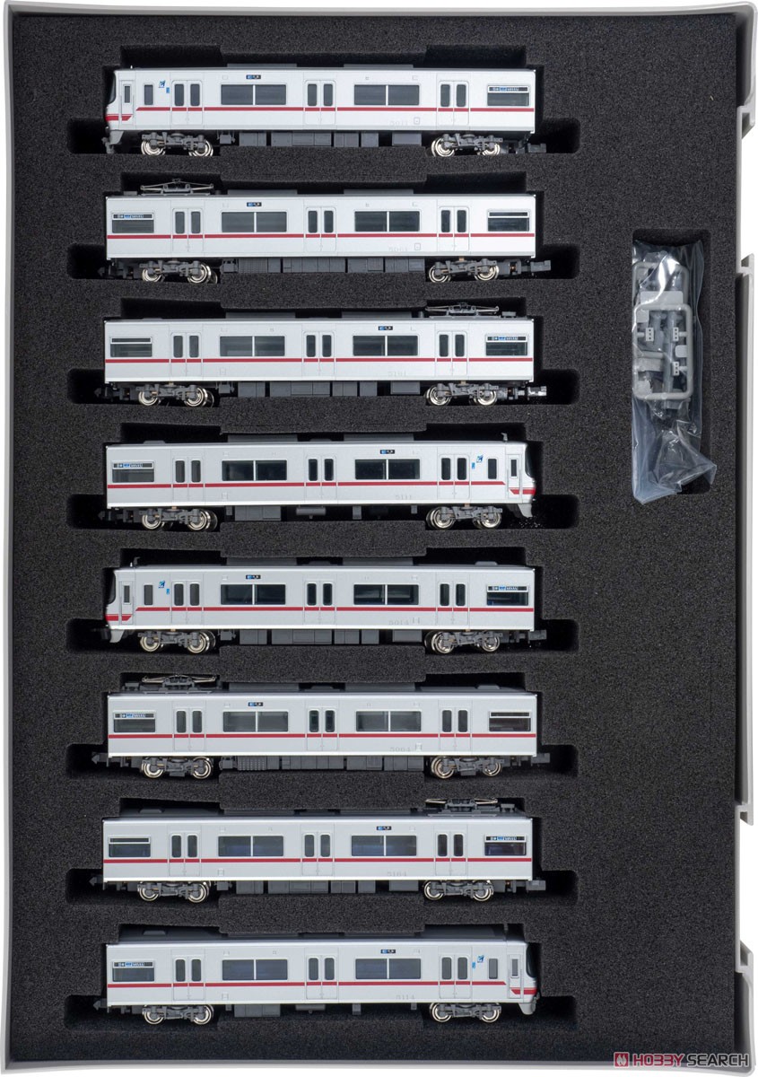 名鉄 5000系 (ボルスタレス台車編成・標識灯点灯) 8両編成セット (動力