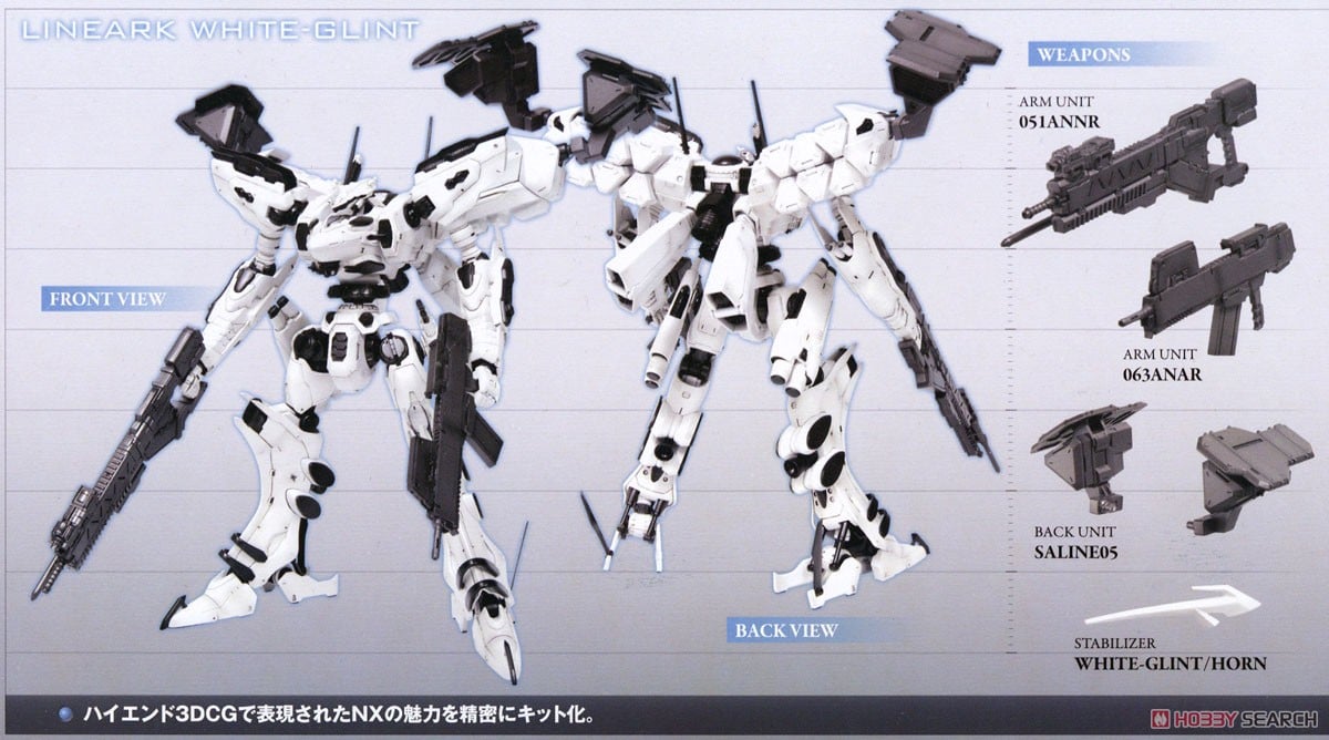 ラインアーク ホワイト・グリント (プラモデル) - ホビーサーチ ガンプラ他