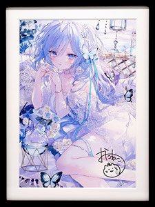 50枚限定】 おにねこ先生直筆サイン入り X-ART製 A3+サイズジークレー