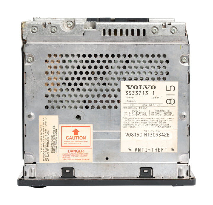 1996-1997 Volvo 850 960 AM FM CD Cassette Player Radio 3533713-1