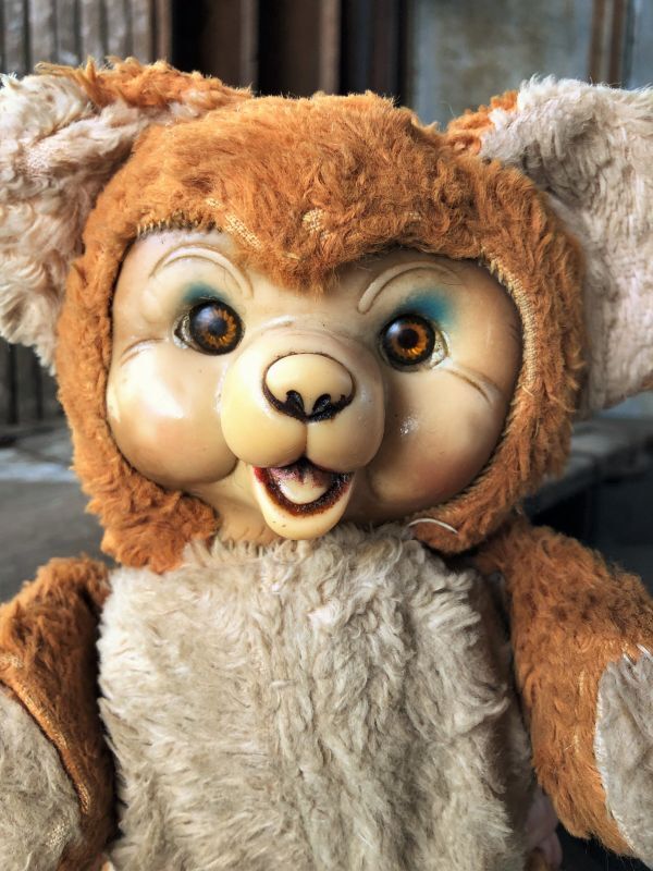 Vintage Rubber Face Doll Bear 21cm (B580） - 2000toys Antique Mall