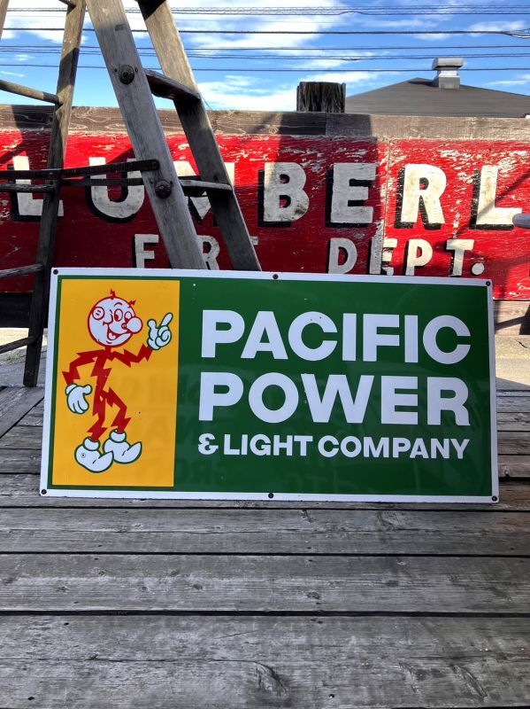 Vintage Reddy Kilowatt Pacific Power and Light Company Porcelain