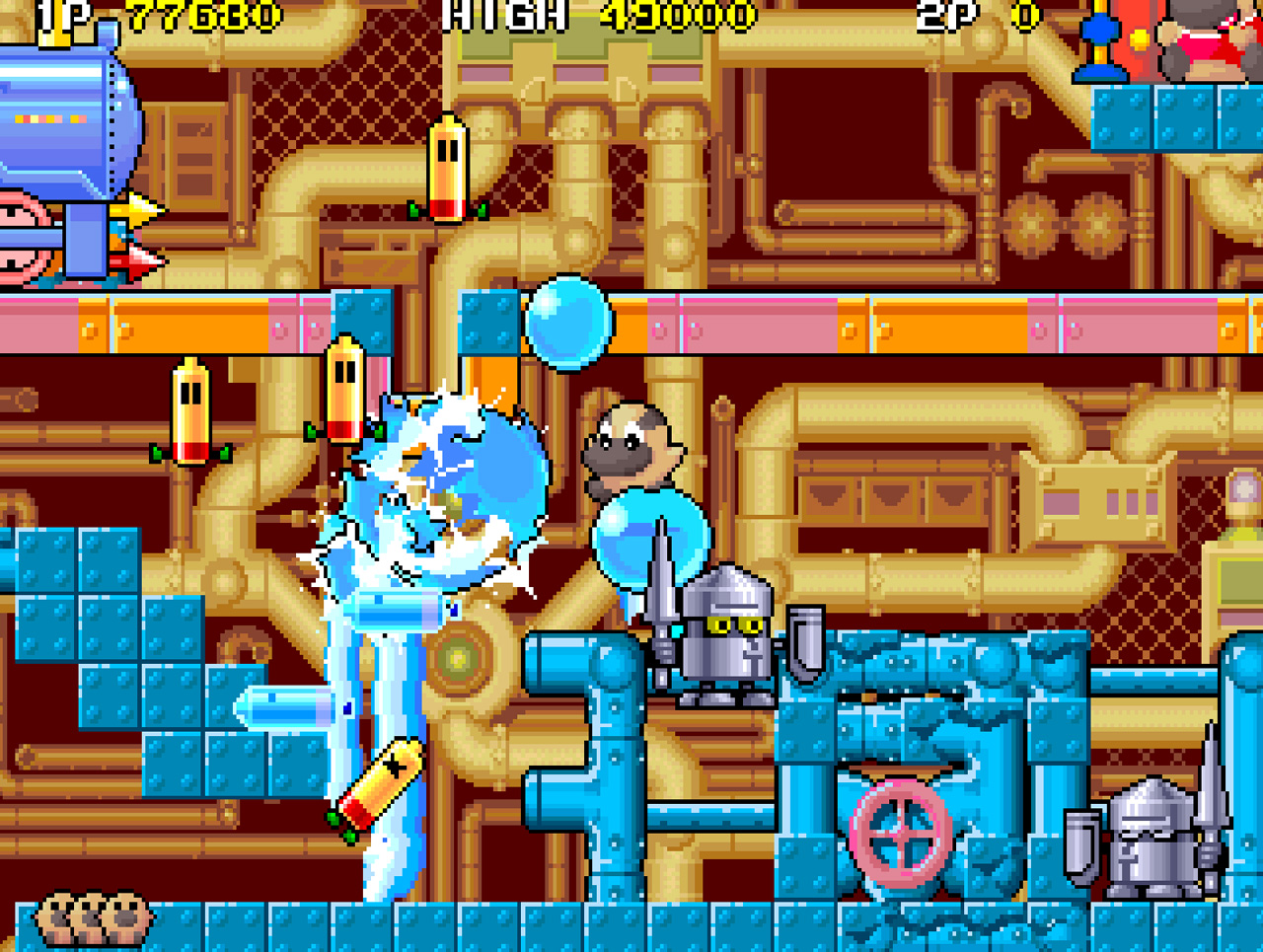 ミズバク大冒険」（1990年）のアーケードアーカイブス版がSwitchとPS4