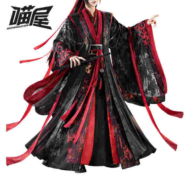 猫屋小舗 魔道祖師 公式 コスプレ 魏無羨 少年 ウィッグ