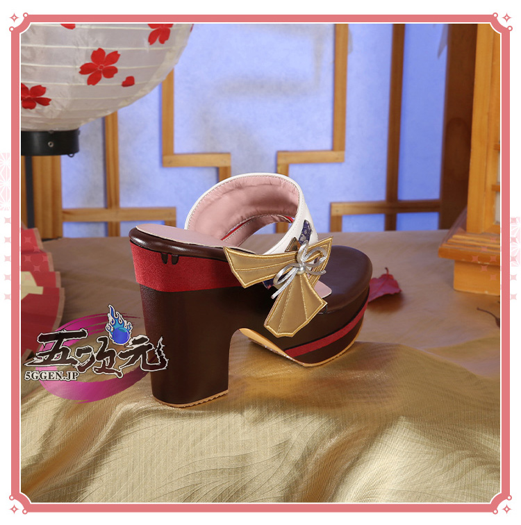 三分妄想 原神 コスプレ 八重神子 やえみこ 靴 ブーツ